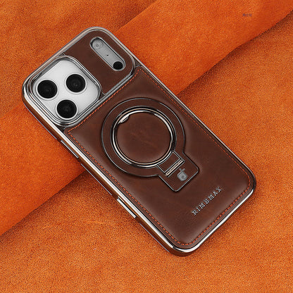 17promax Bracket Magnetic Drop-resistant Leather Case Phone Case