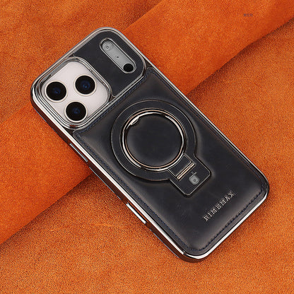 17promax Bracket Magnetic Drop-resistant Leather Case Phone Case