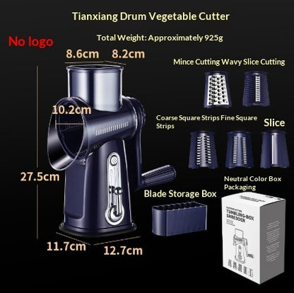 Household Vegetable Cutting Hand Roller Multifunctional Shredder